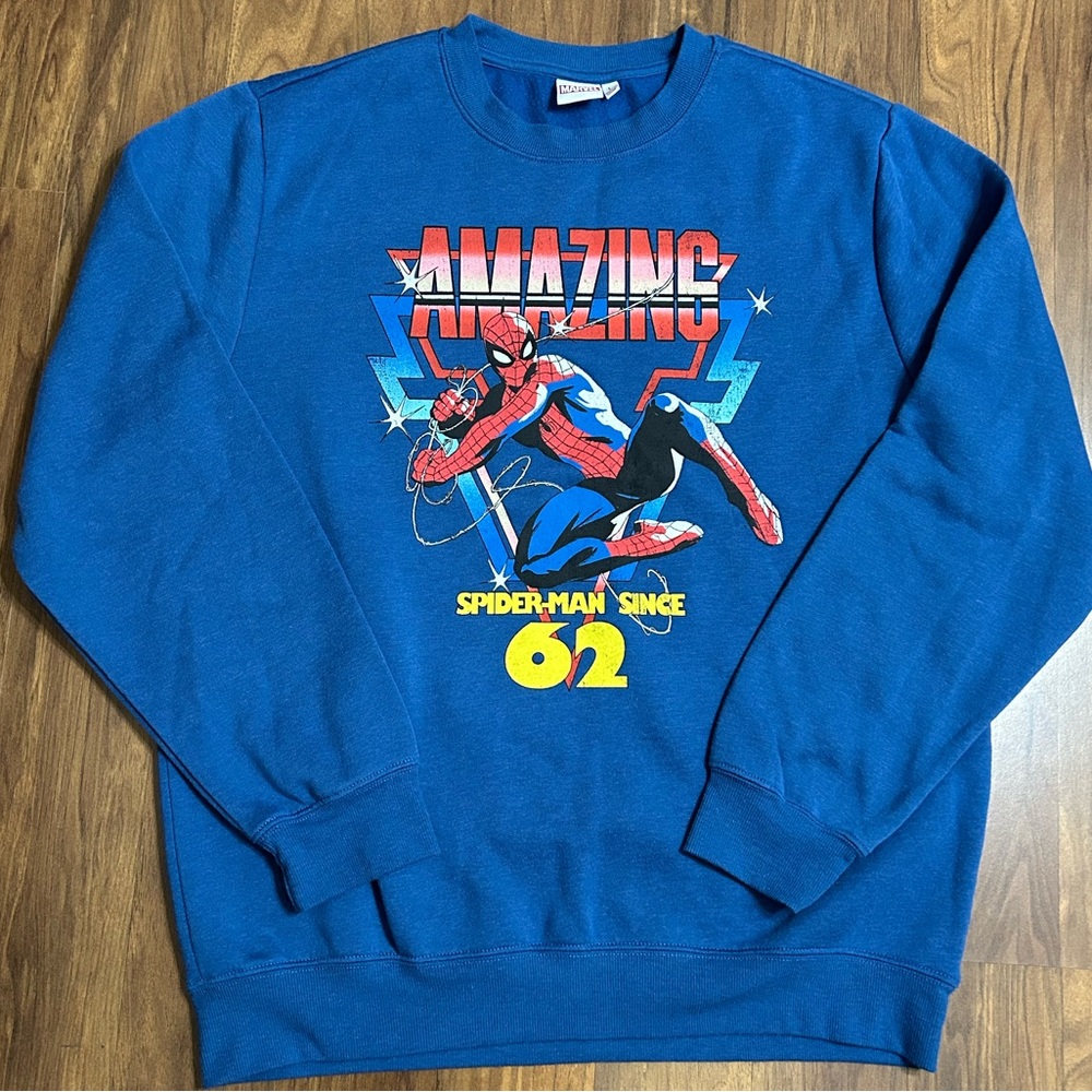 Marvel Amazing Spiderman Since 62 Crewneck Sweatshirt Size L